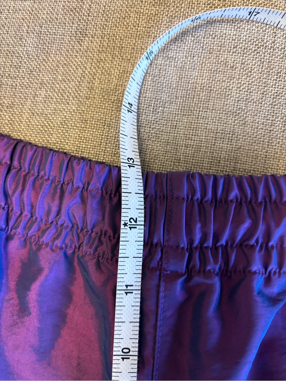 TNA Iridescent Purple Shorts, Sz M - Picture 9 of 11